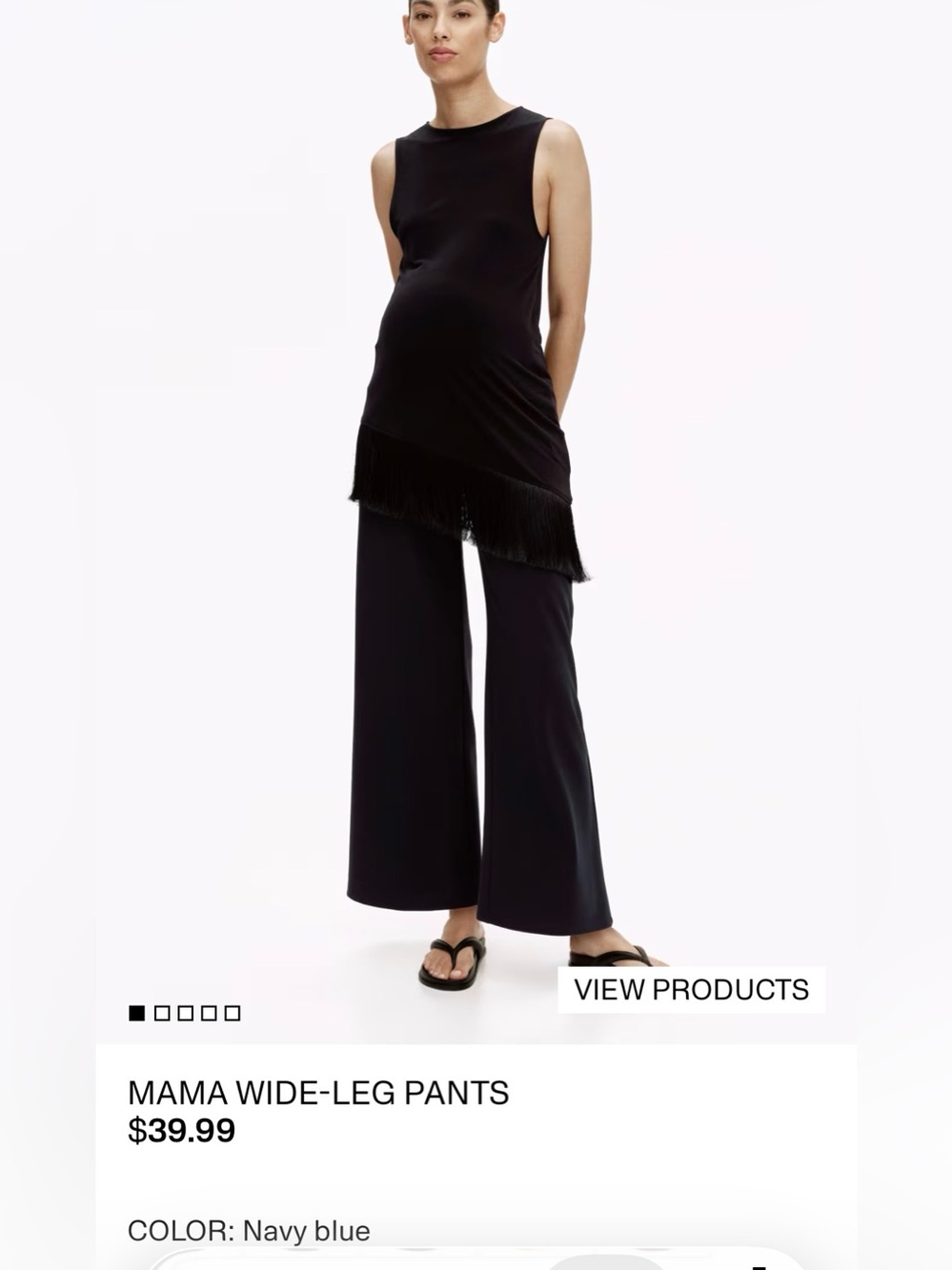 H&M Maternity MAMA Women's Wide Leg Pants